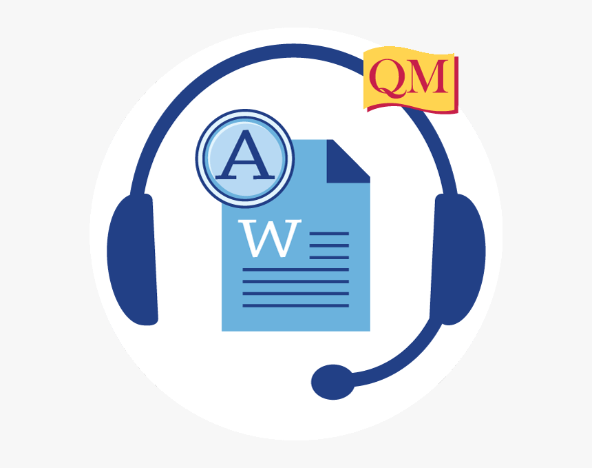 Headphones With Page Icon Inside That Has W And An - Quality Matters, HD Png Download