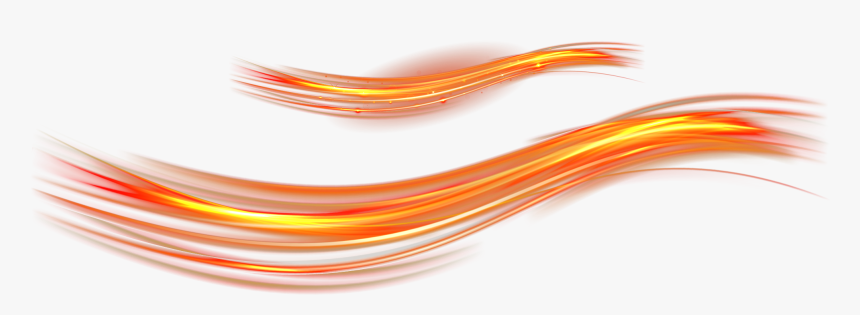 Close-up Font Angle Light Feeling Cool Clipart - Light Line Orange Png, Transparent Png