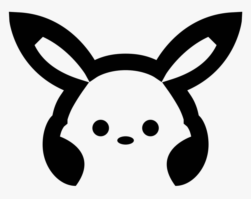 This Icon For Pokemon Is An Image Of Pikachu - Pikachu Illustration Black White, HD Png Download