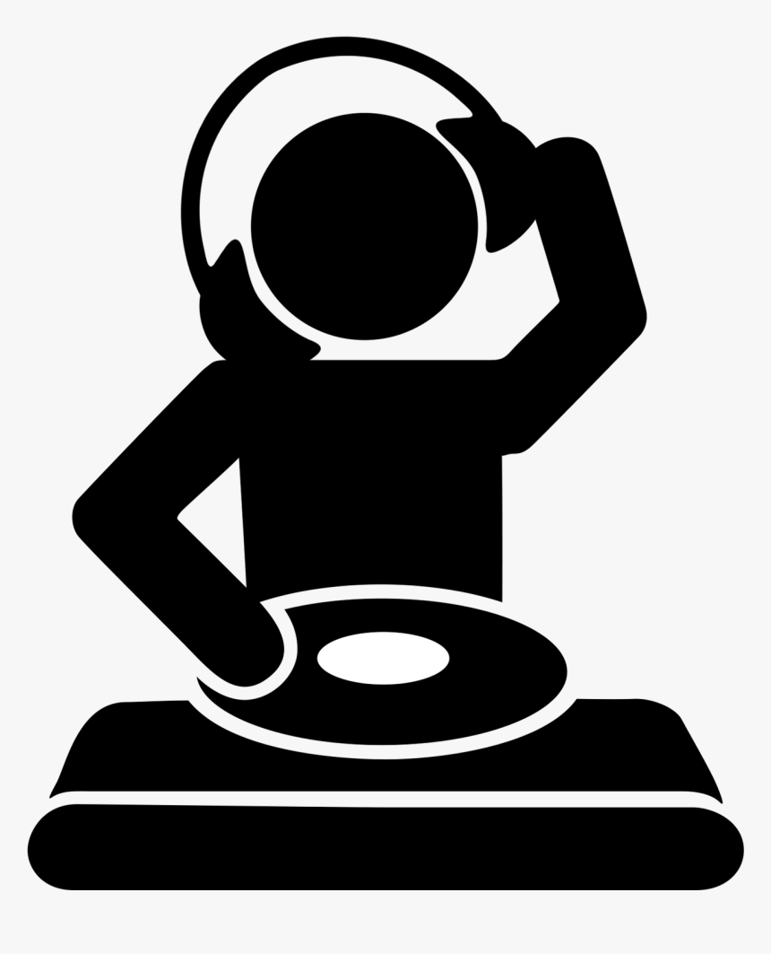 Transparent Silhouette Dj Png, Png Download