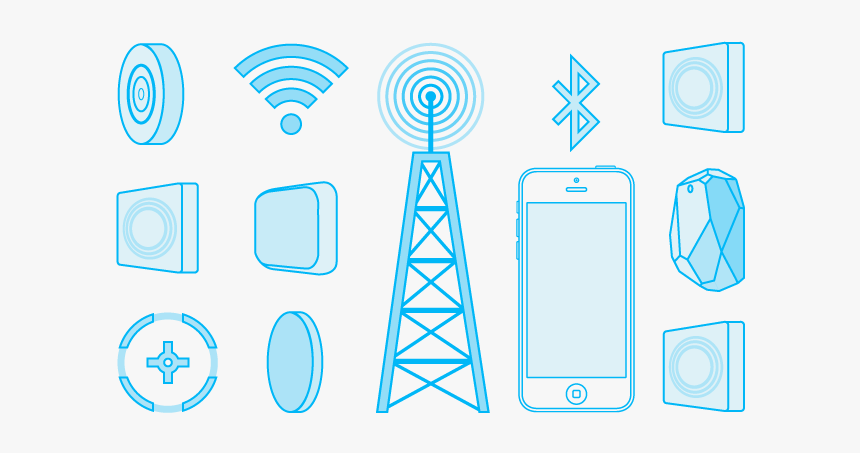 Bluetooth Beacon Icon Png, Transparent Png