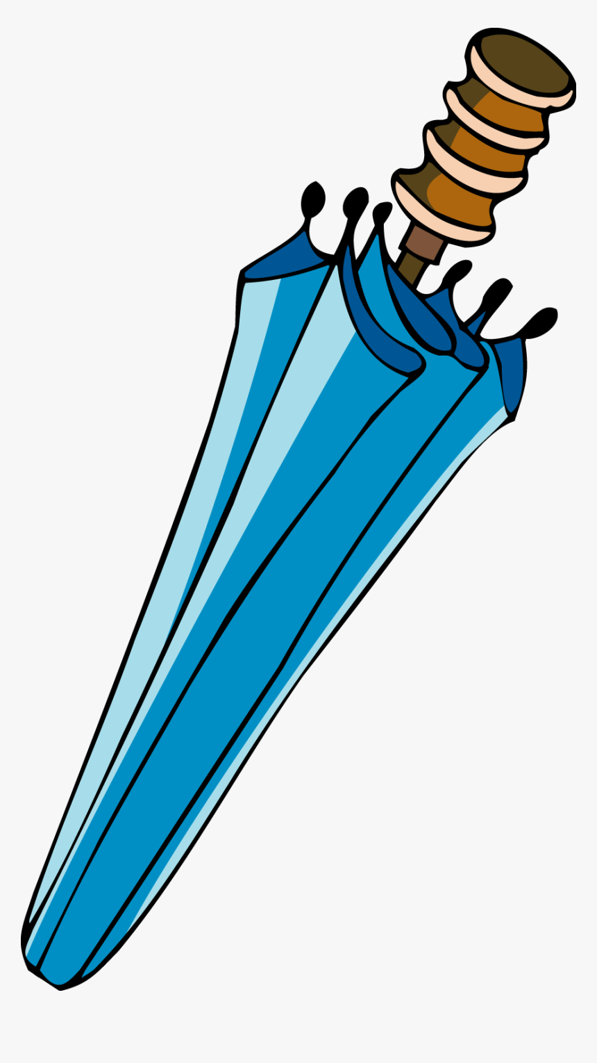 Umbrella Clip Art Closed - Closed Umbrella Clipart, HD Png Download