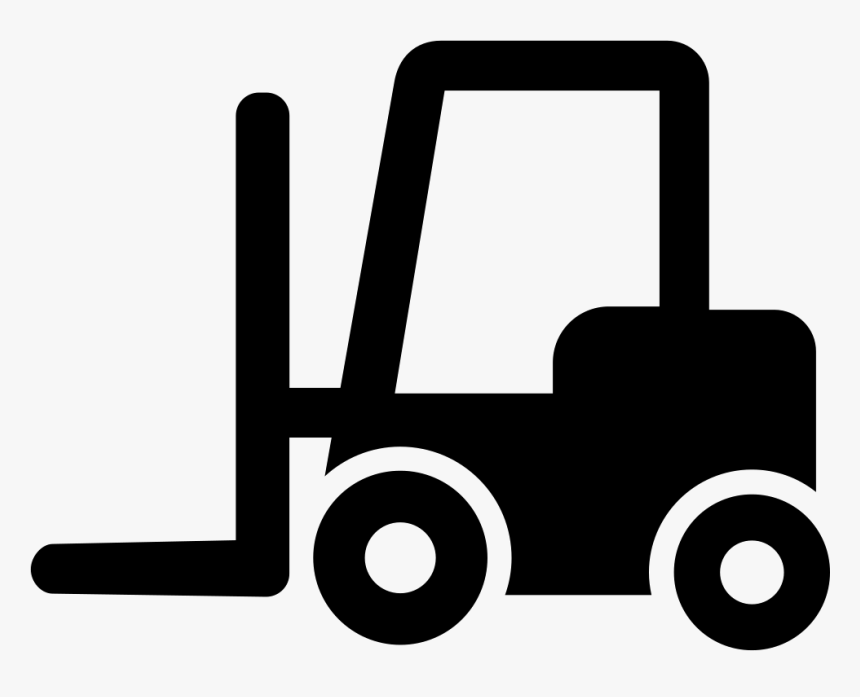 Forklift - Forklift Silhouette Png, Transparent Png