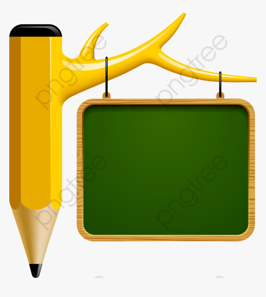 Transparent Vector Pencil And - Quadro Negro Vetor Png, Png Download