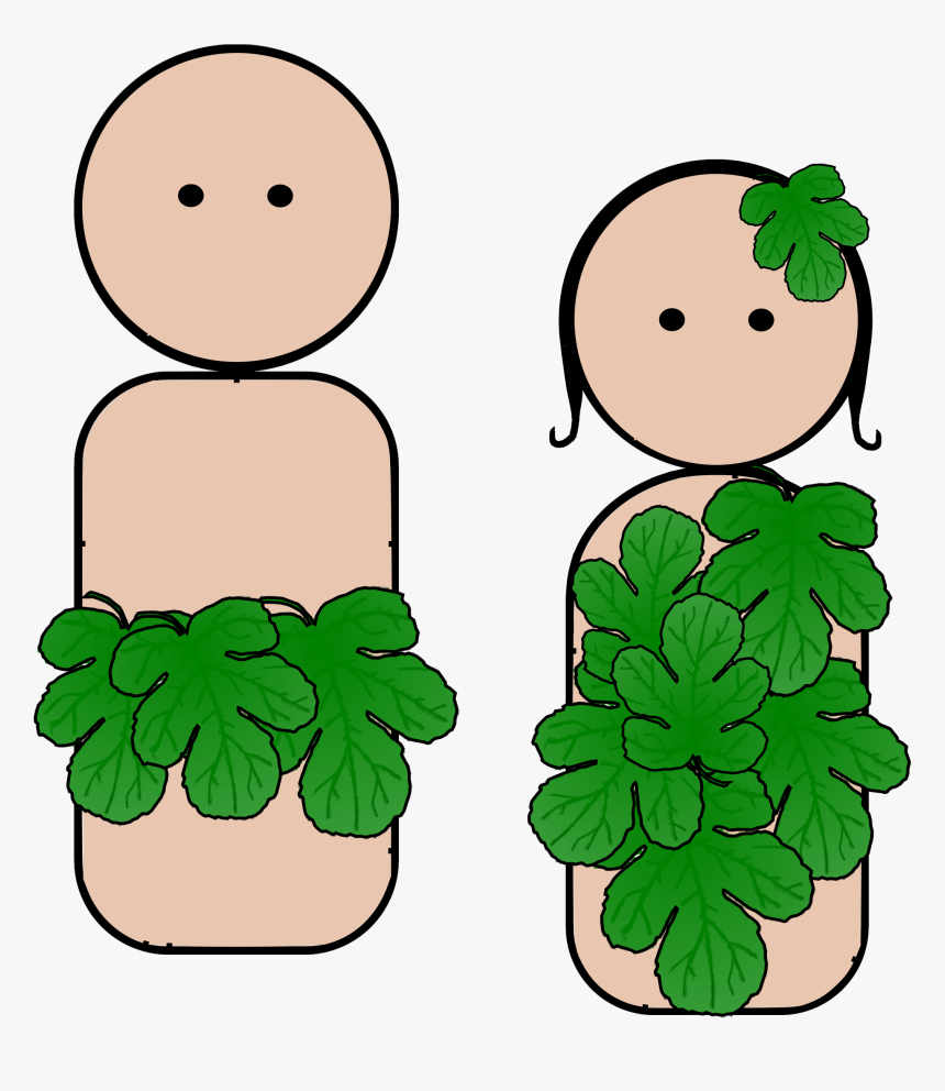 Peg People Adam And Eve Clip Arts - Adam And Eve Images Cartoon, HD Png Download
