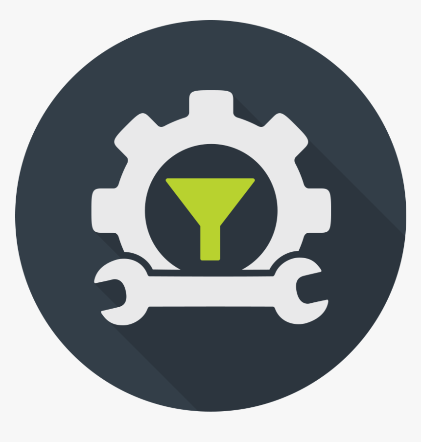 Create Your Funnel - Vector White Gear Icon, HD Png Download