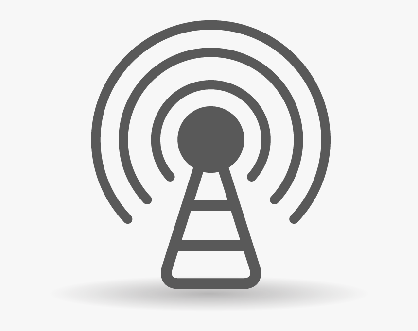 Web Icon Wireless-tower - Communication Tower Black And White, HD Png Download