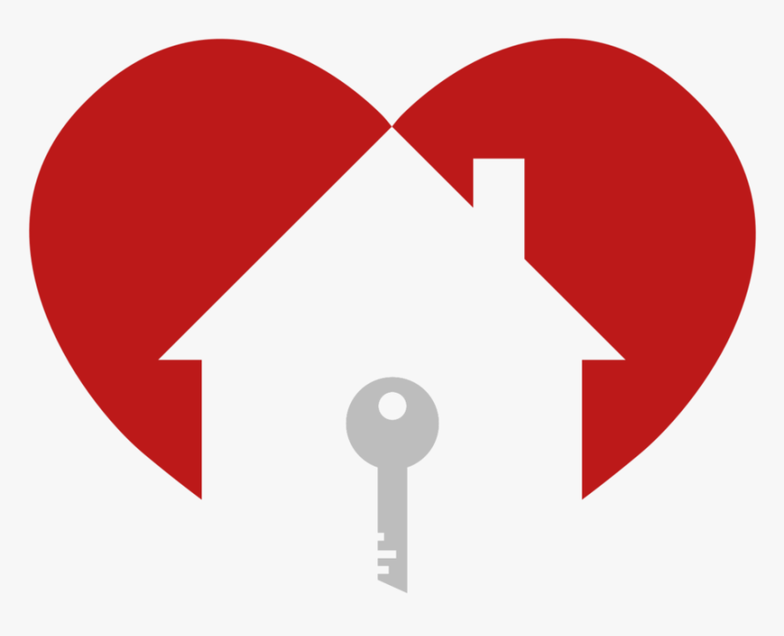Heart - Home Icon White Png, Transparent Png
