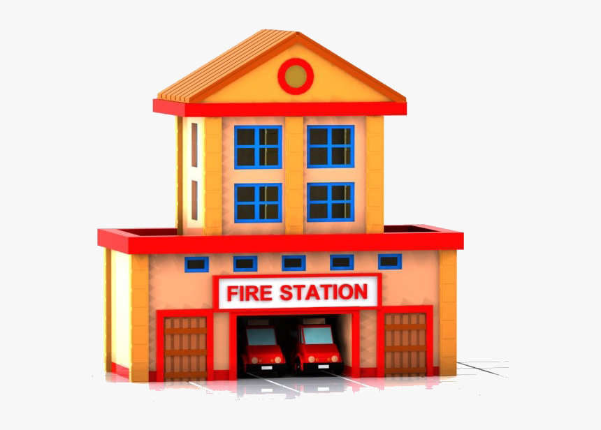 Fire Station Firefighter Clipart Transparent Clip Art - Fire Station Clip Art, HD Png Download