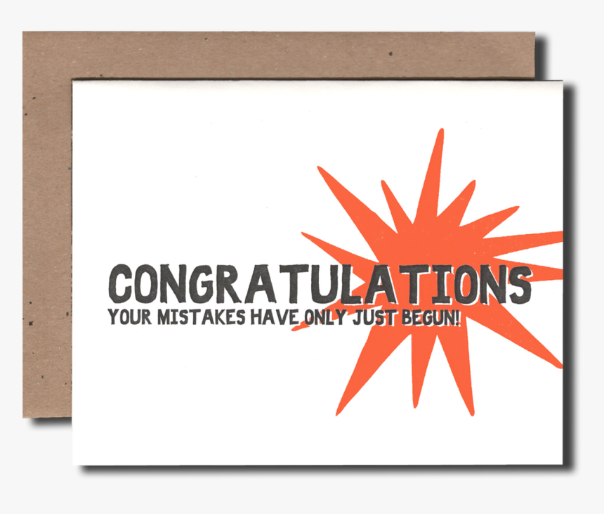 Congrats Mistakes - Graphic Design, HD Png Download