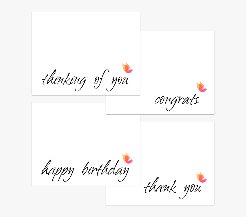 This Set Includes Congrats, Thank You, Happy Birthday - Chic, HD Png Download