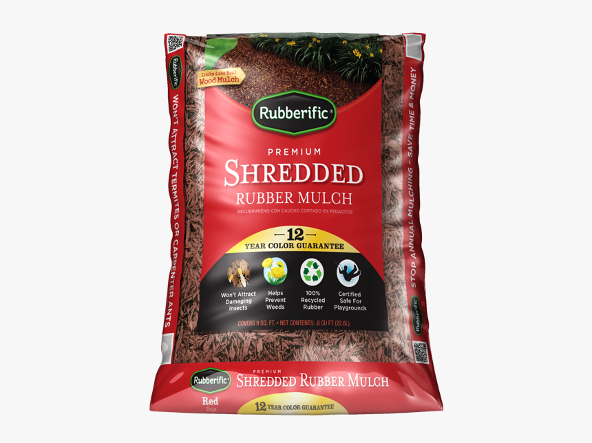 Rubberific Shredded Red Shredded Rubber Mulch, HD Png Download