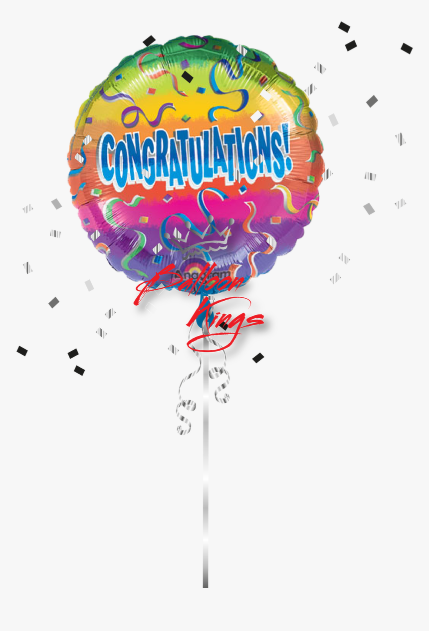 Congrats Rainbow - Congrats Balloon, HD Png Download