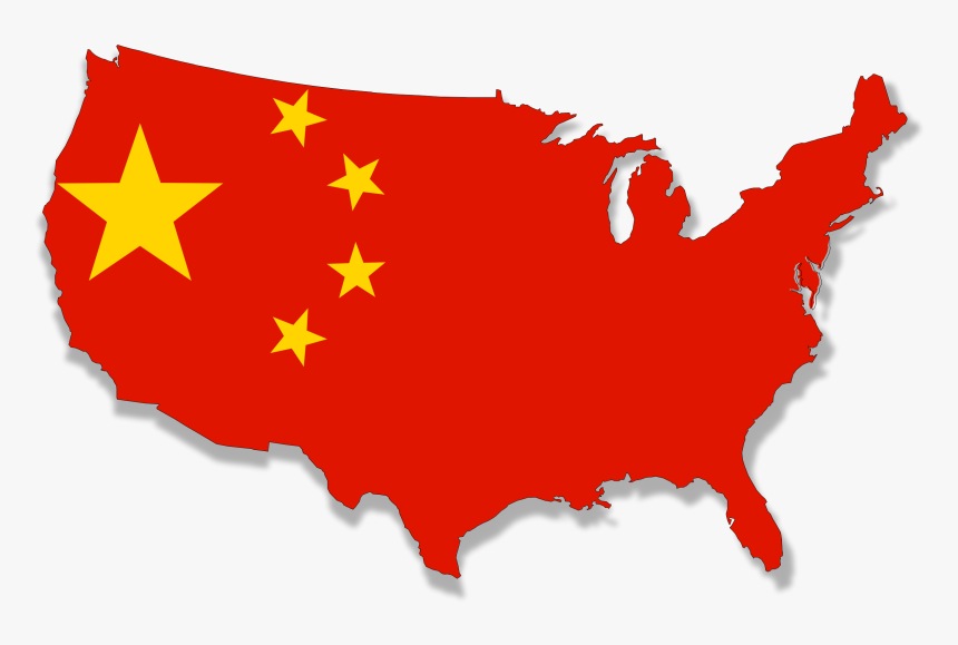 This Free Icons Png Design Of Usa In About 30yrs Flag - Flag Map Of China, Transparent Png