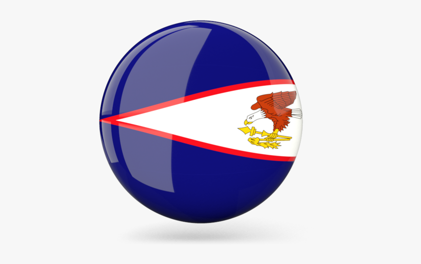 American Samoa Round Flag, HD Png Download