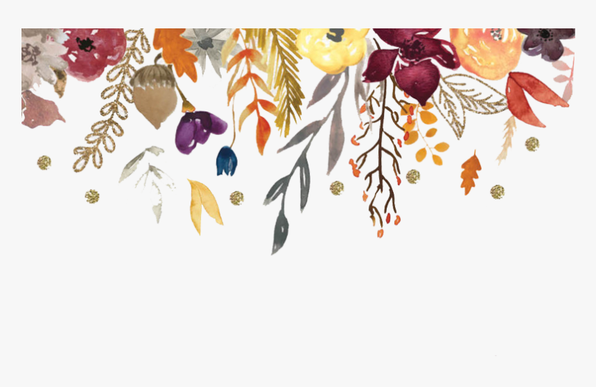 Arts - Flower Watercolor Design Png, Transparent Png