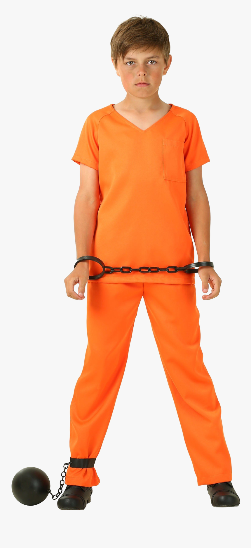 Orange Costume Prisoner Transparent - Prisoner Transparent, HD Png Download