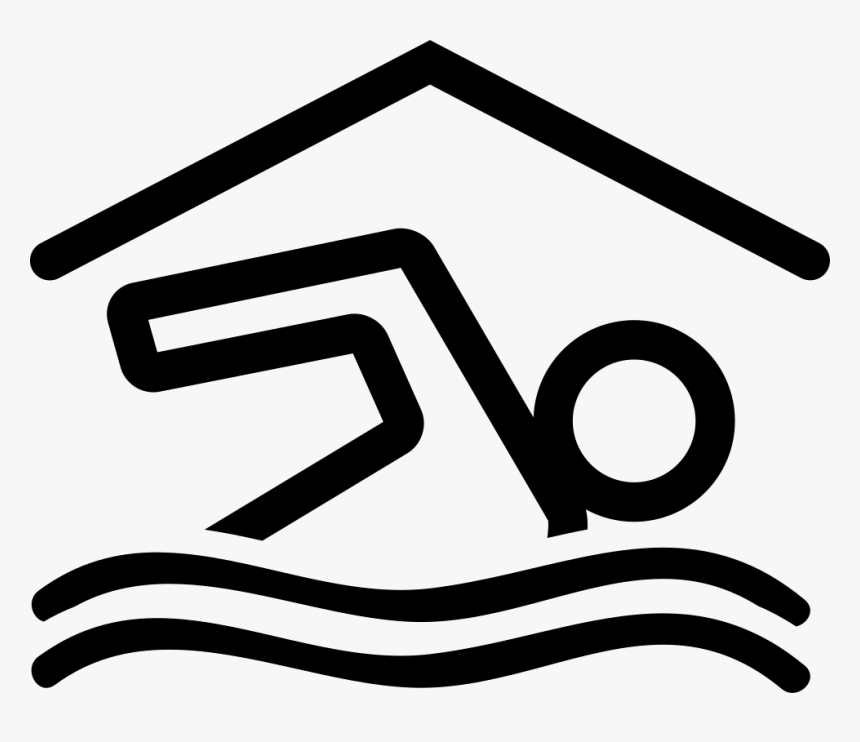Swimmer Swimming In An Interior Covered Swimming Pool - Swimming Pool Signal, HD Png Download
