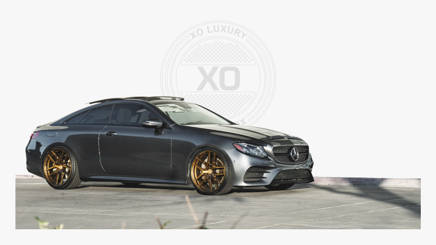 Mercedes Vehicle With Xo Logo Background - Bronze Rims On Charcoal Car, HD Png Download
