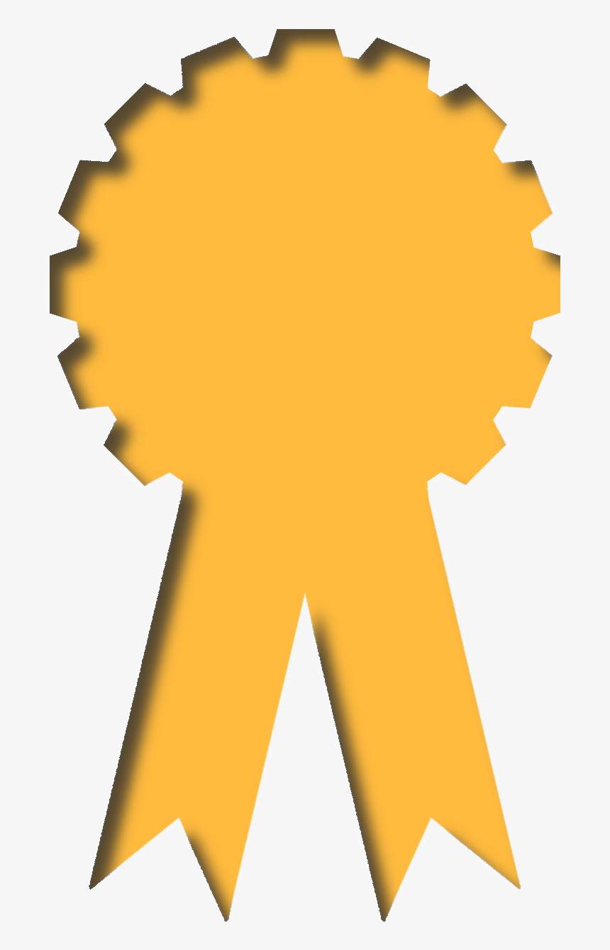 Gold Award Ribbon Png - Illustration, Transparent Png
