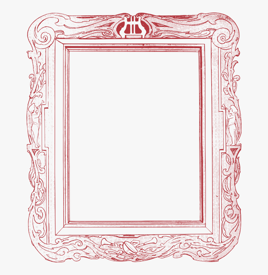 Pink,picture Frame,square - Picture Frame, HD Png Download