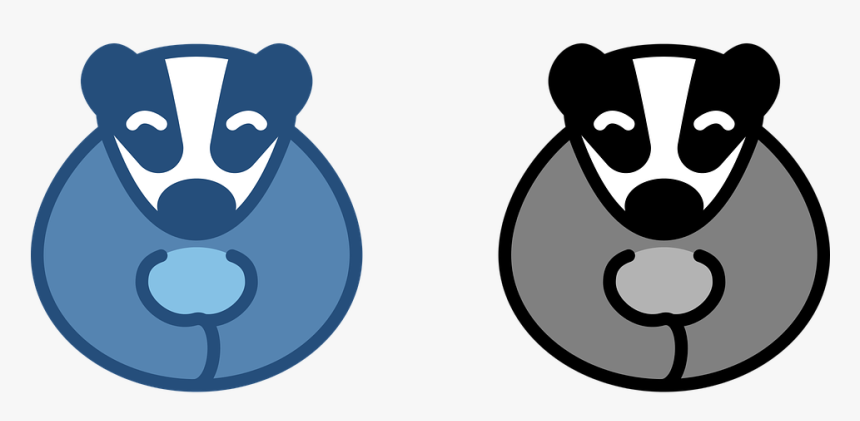 Badger, Logo, Animal, Symbol, Design, Icon, Black, HD Png Download ...