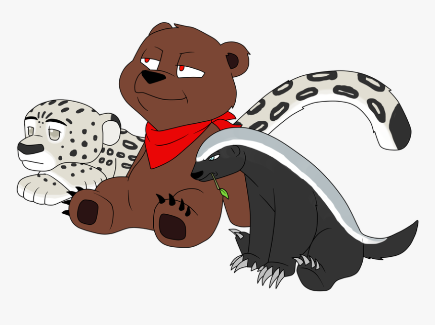 Grizzly Clipart Badger - Cartoon, HD Png Download