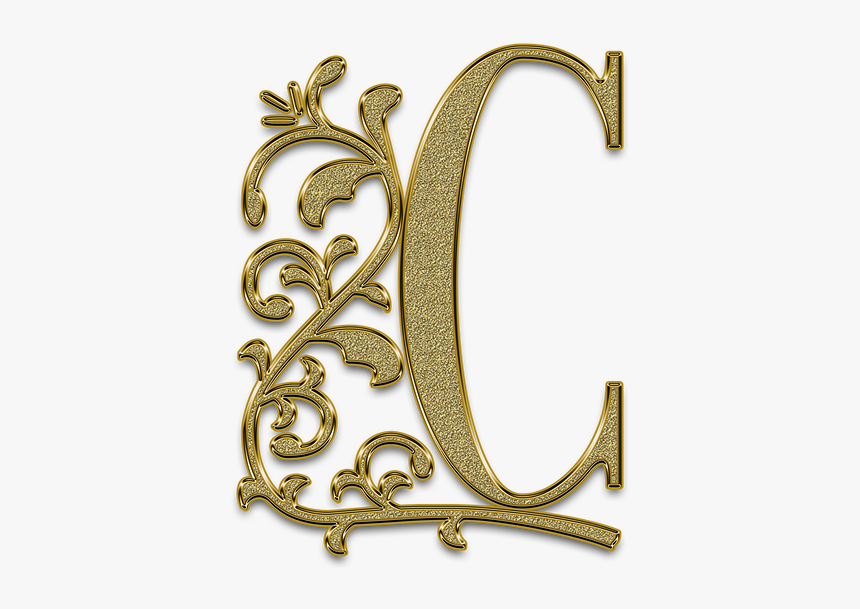 Letter, Font, Golden, Capital Letter, Vintage, Slave - Letter Litera Monogram, HD Png Download
