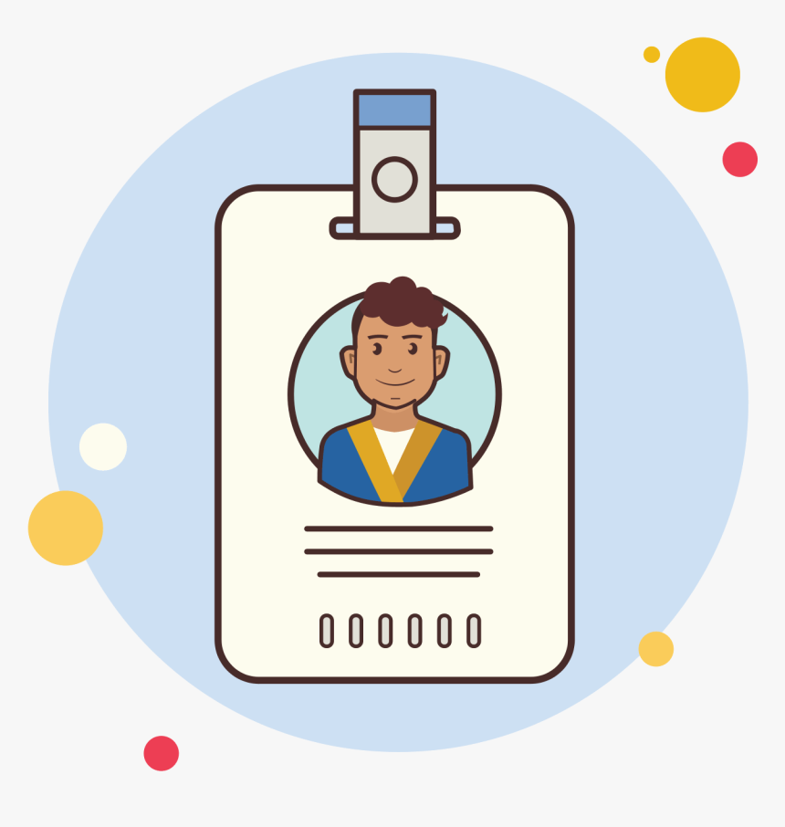 Curly Hair Male Icon Free Download Png - Student Id Cartoon Png, Transparent Png