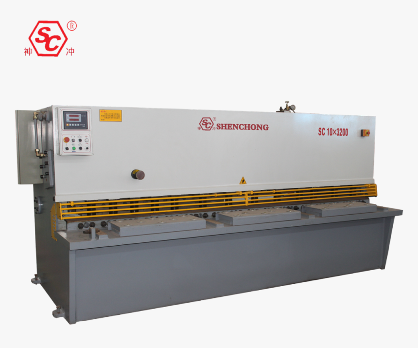 Qc12y-6x3200 Manual Guillotine Hydraulic Cutting Sheet - Cortadora De Metal Hidraulica, HD Png Download