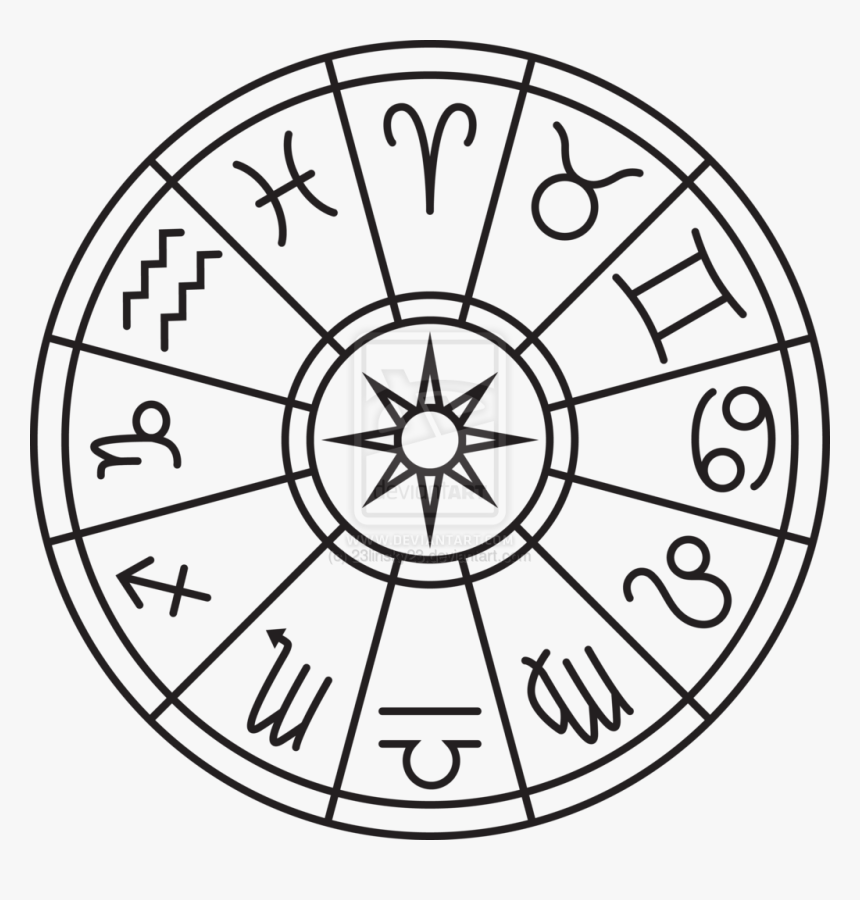 Zodiac Circle By 23linsky23-d6k6ne2 - Astrology Png, Transparent Png