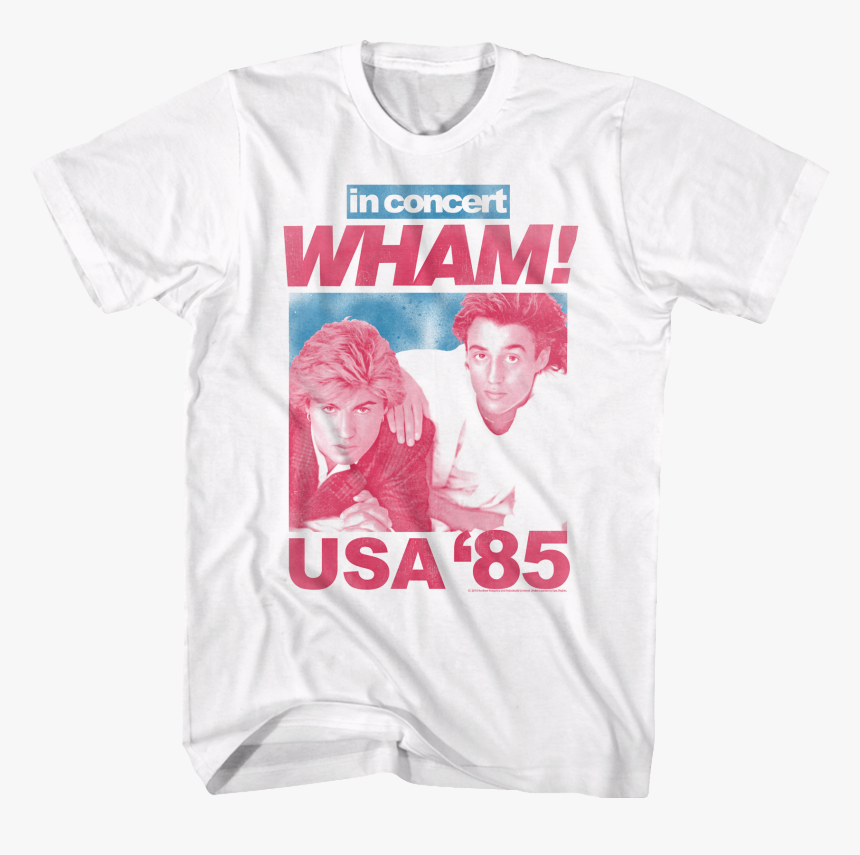 85 Usa Concert Wham T-shirt - Active Shirt, HD Png Download