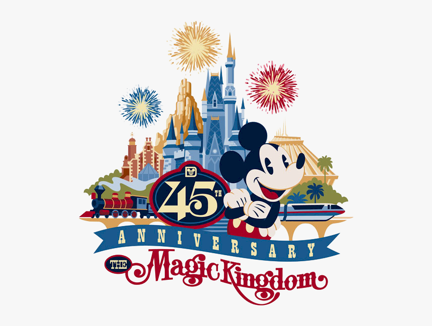 Free Magic Cliparts Download - Walt Disney World 45th Anniversary, HD Png Download