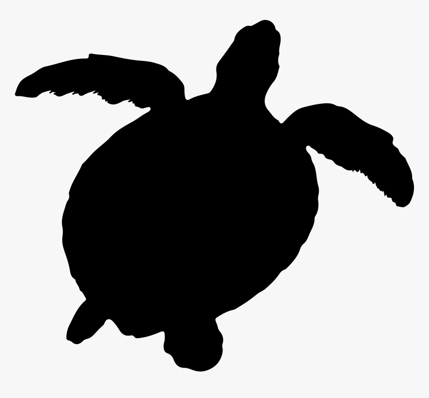 Sea Turtle Silhouette Png, Transparent Png