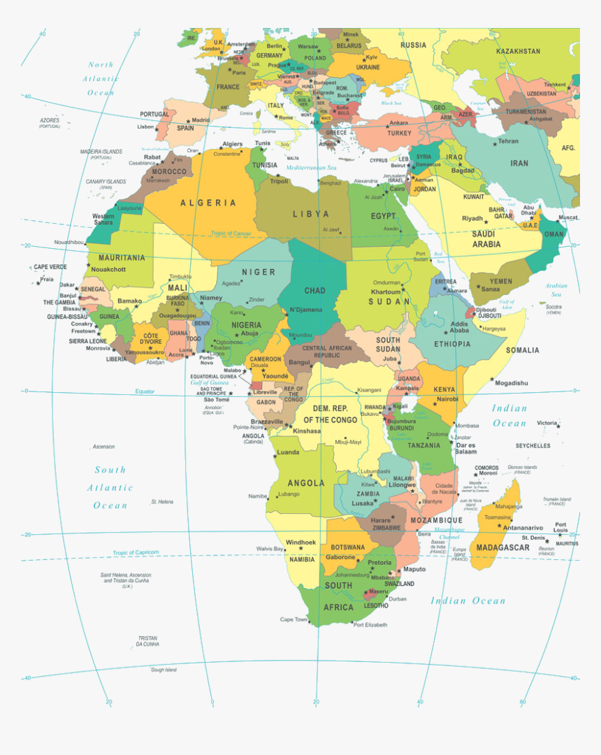 Map Of Africa Png Image - Africa A Continent Of Contrasts, Transparent Png