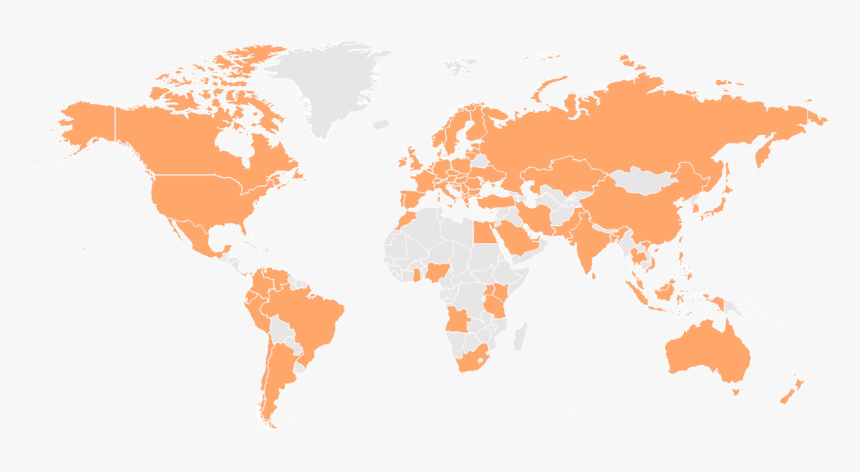 Gfk Google Map Europe In Relation To Africa - Europe In Relation To Africa, HD Png Download