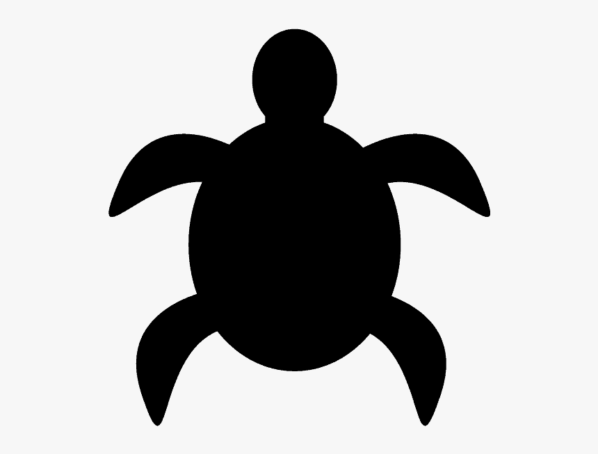 Silhouette Of A Turtle, HD Png Download