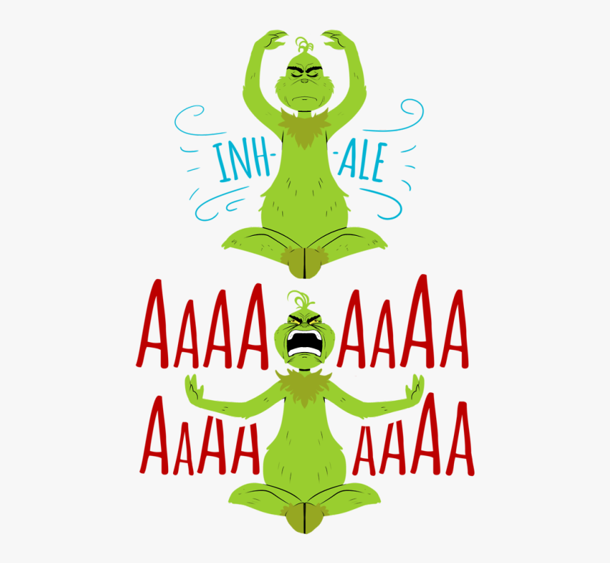 El Grinch Haciendo Yoga, HD Png Download