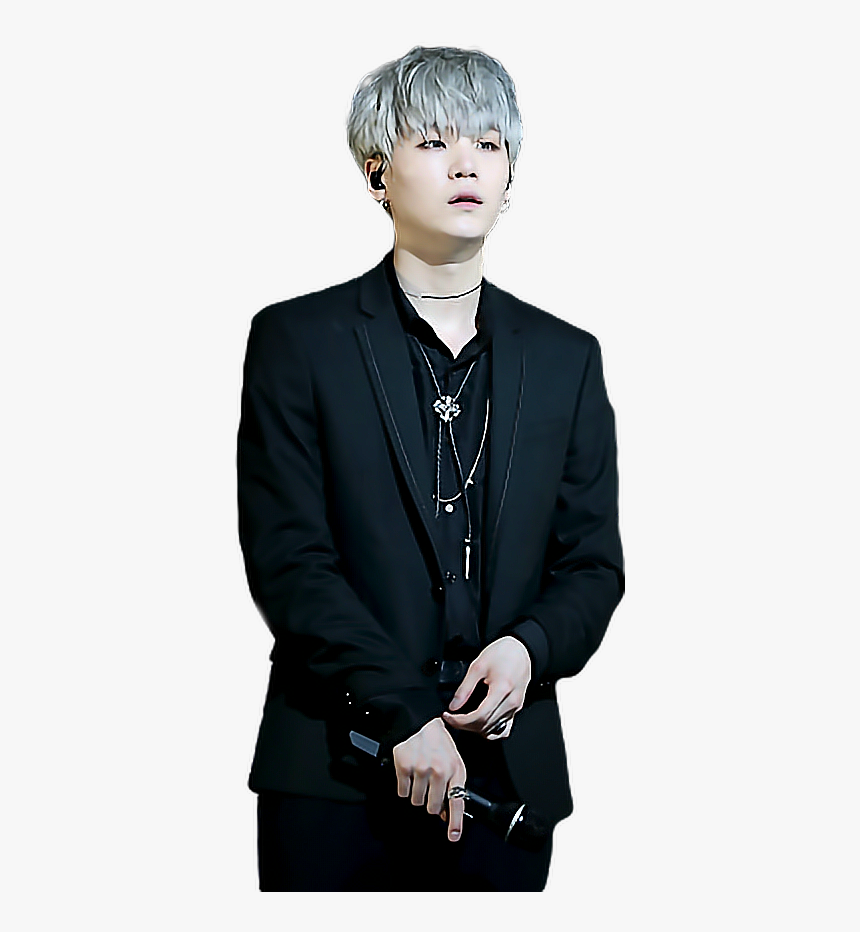 #yoongi #bts #bangtan #kpop #korea #png #stickers #suga - Bts Suga Black Suit, Transparent Png