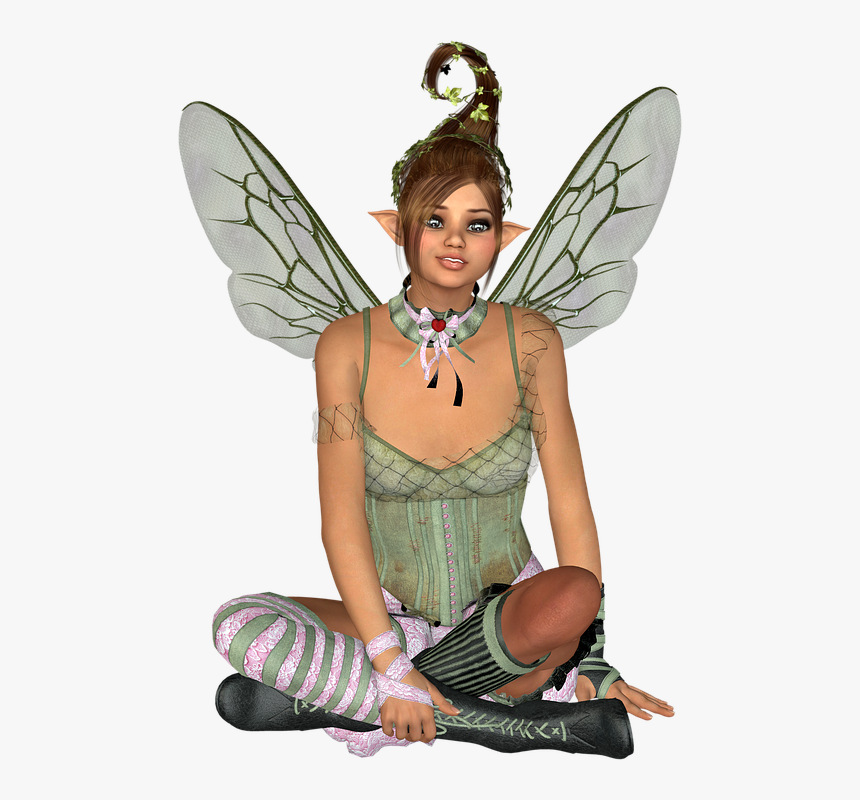 Fairy, Pixie, Elf, Fantasy, Magic, Magical, Imagination - Pixie Elf Pixie Fairy, HD Png Download