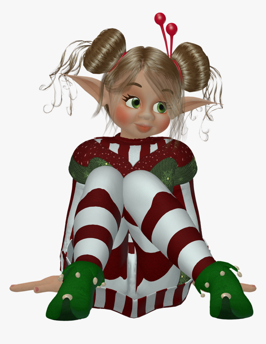Elf, Elves, Pixie, Christmas, Holiday, Xmas, Character - Pixabay Elf, HD Png Download