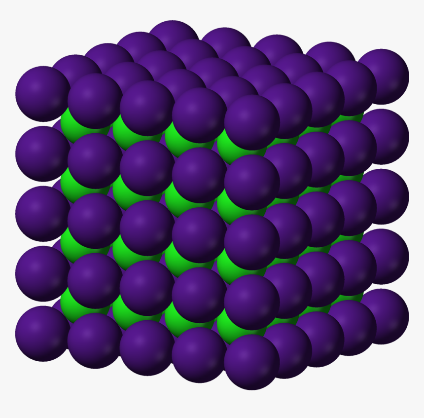Caesium Chloride 3d Ionic - Crystal Lattice Magnesium Chloride, HD Png Download