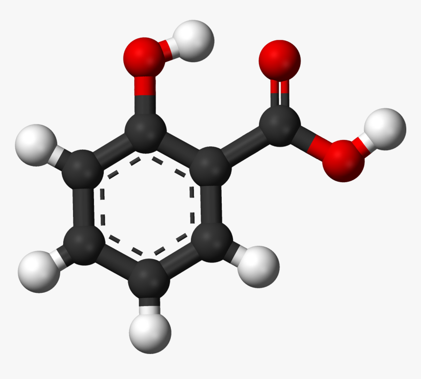 Ball Clip 3d - Salicylic Acid 3d Model, HD Png Download