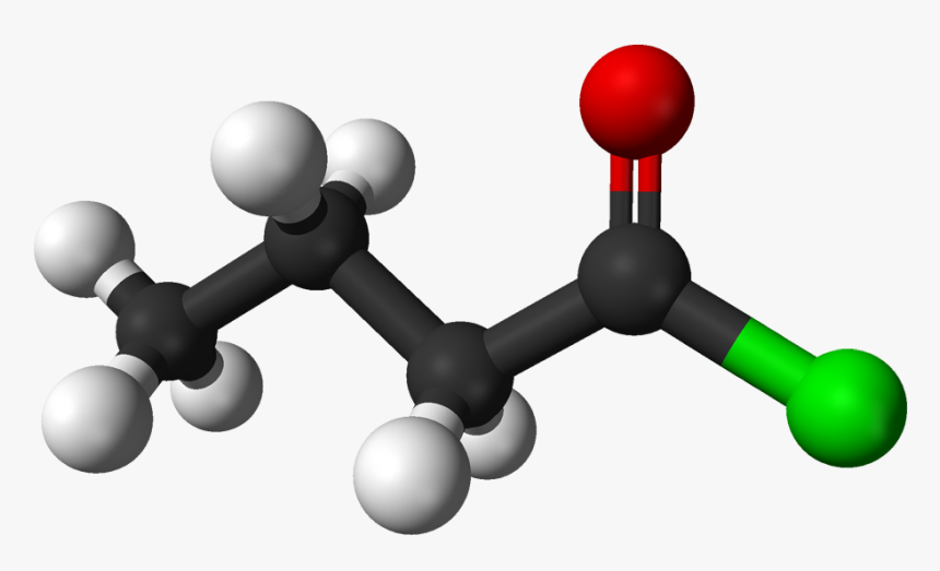 Butyryl Chloride 3d Balls - Meme On Organic Chemistry, HD Png Download