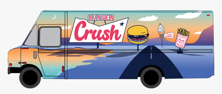 Burger Crush Truckfinal - Illustration, HD Png Download