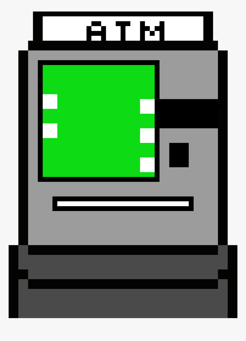 Pixel Art Atm Clipart , Png Download - Pixel Art Atm, Transparent Png
