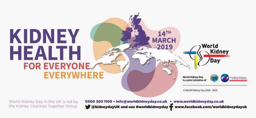 World Kidney Day 2019 Backdrop, HD Png Download