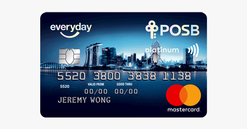 Atm Card Png Transparent Images - Posb Everyday Credit Card, Png Download