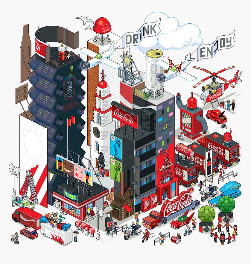 Atm Atlanta Coca Colonization 15t - Coca Cola Building Clipart, HD Png Download