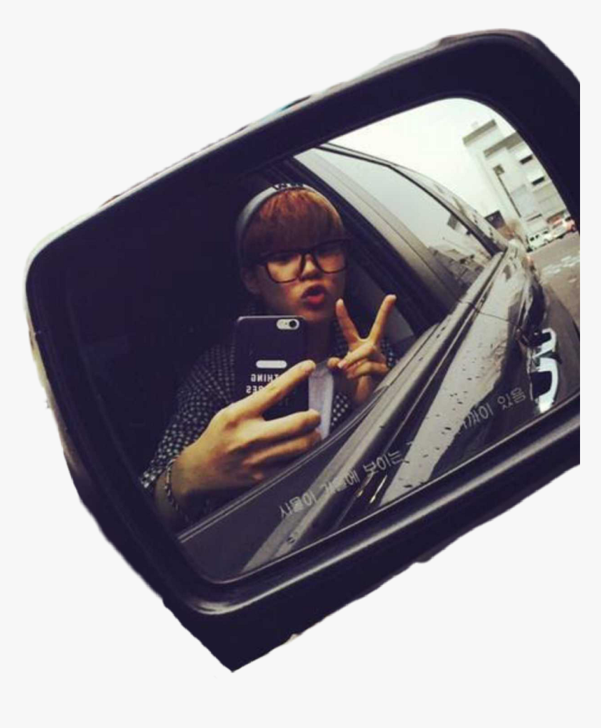 #jimin #bts #jiminie #chiminie #chimchim #car #window - Jimin In A Car, HD Png Download